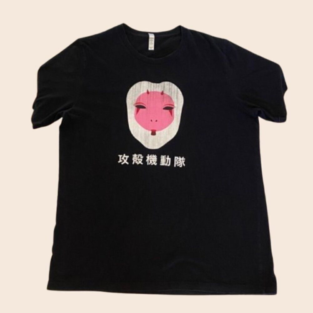 Ghost in the Shell Black T-Shirt Size XL